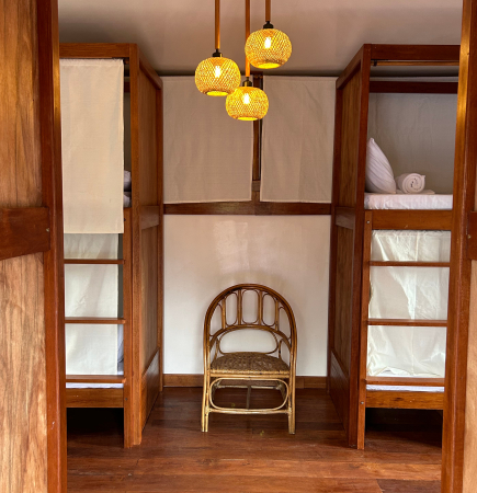 Surf Traveler Single bed space- Availability of bedspace depends on our renovation schedule. Please message us on instagram to inquire